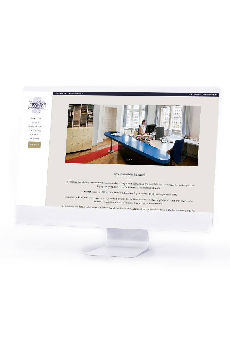 Website für Rechtsanwaltskanzlei