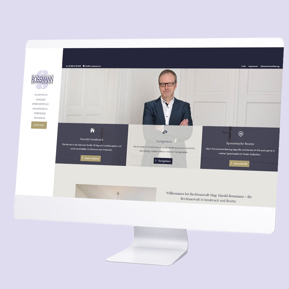 Website für Rechtsanwaltskanzlei