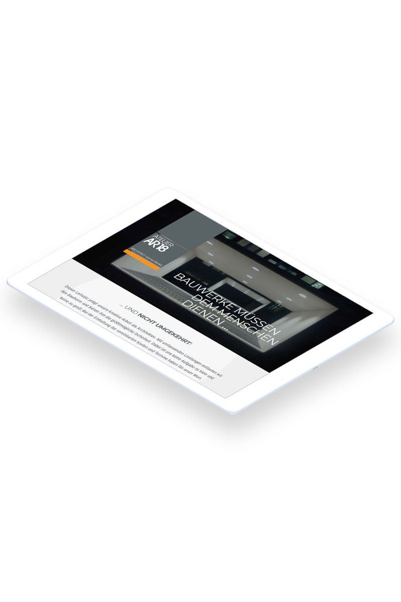 Responsive Website für Architekturbüro