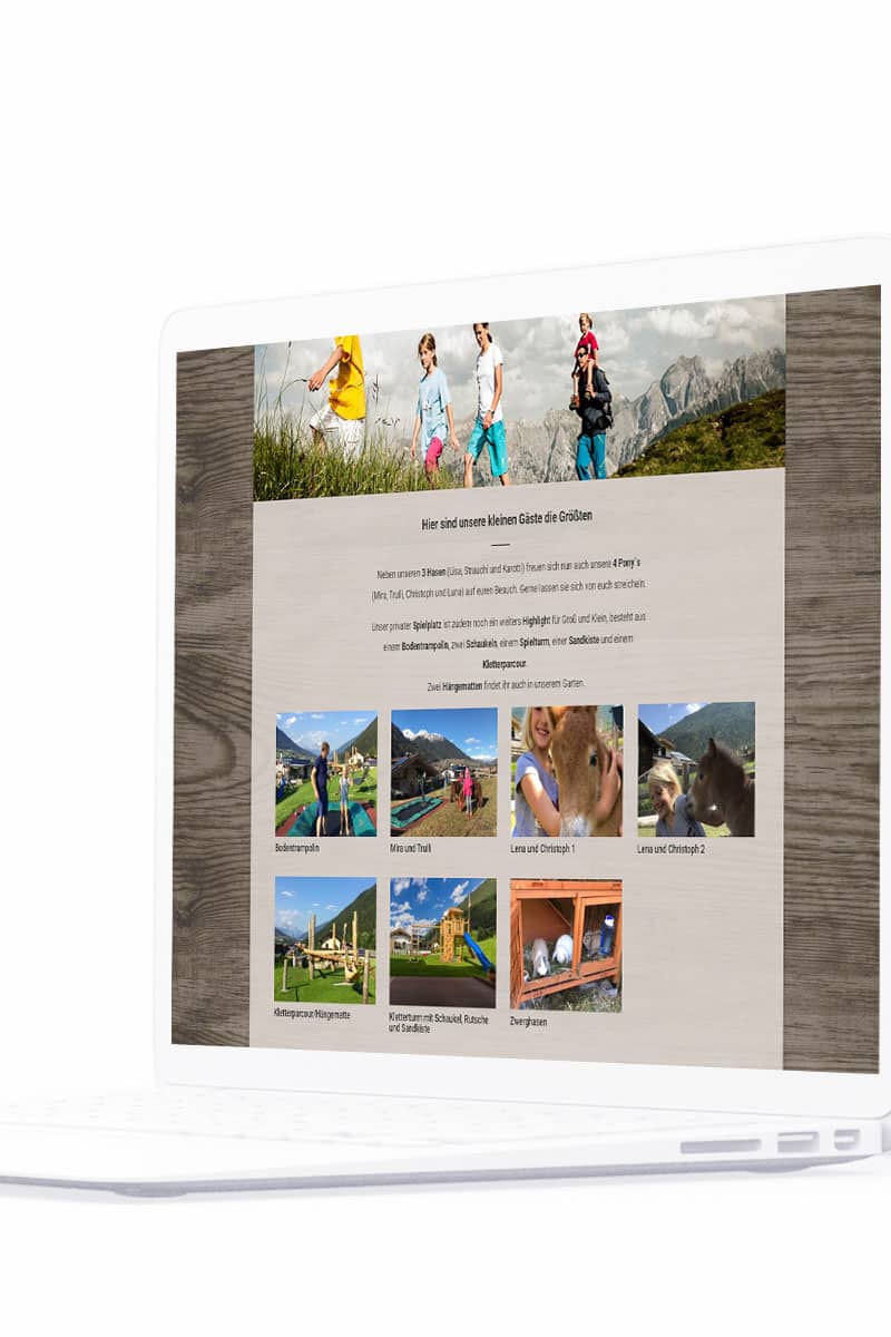 Responsive Website für Apartments