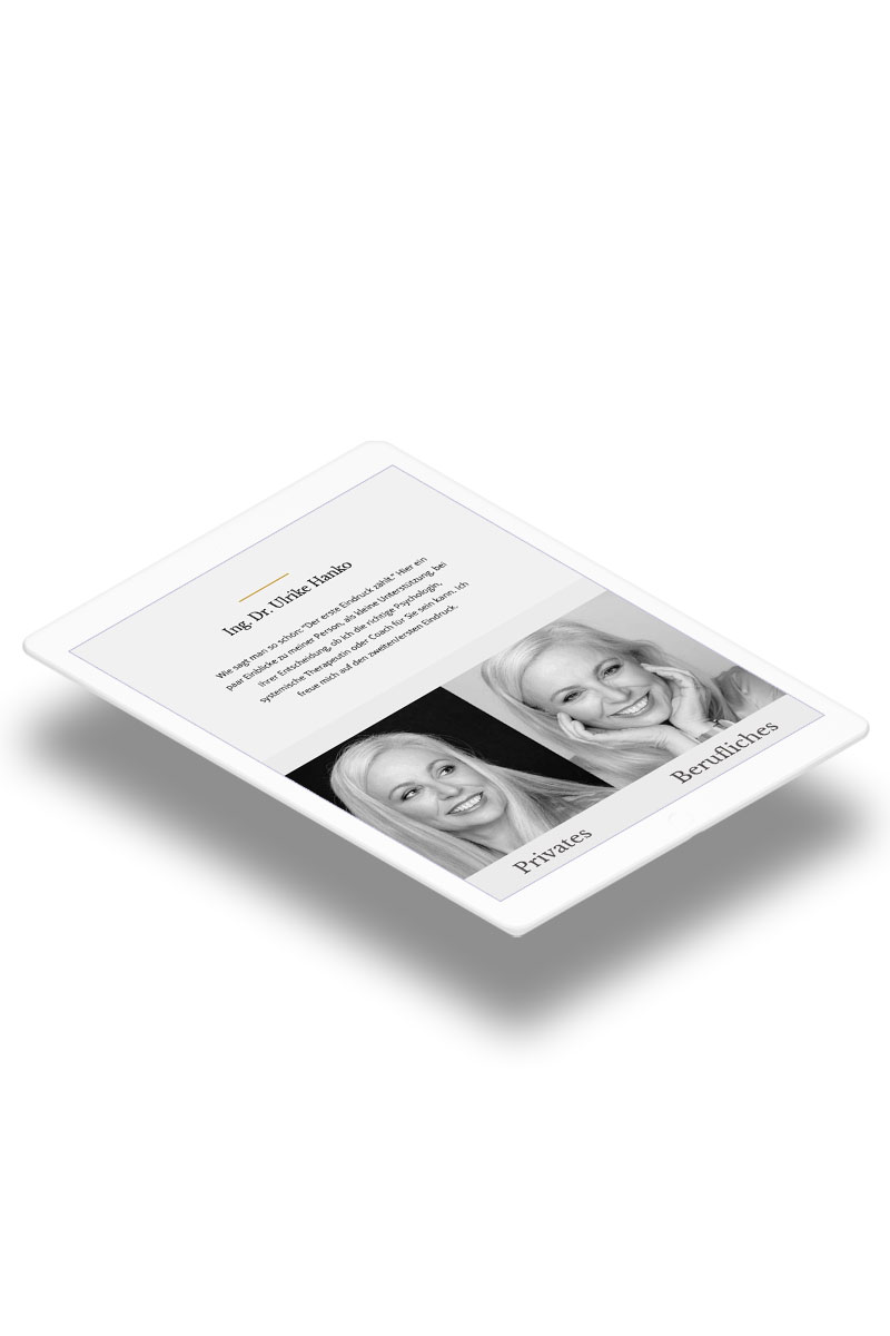 Responsive Website für Psychologin