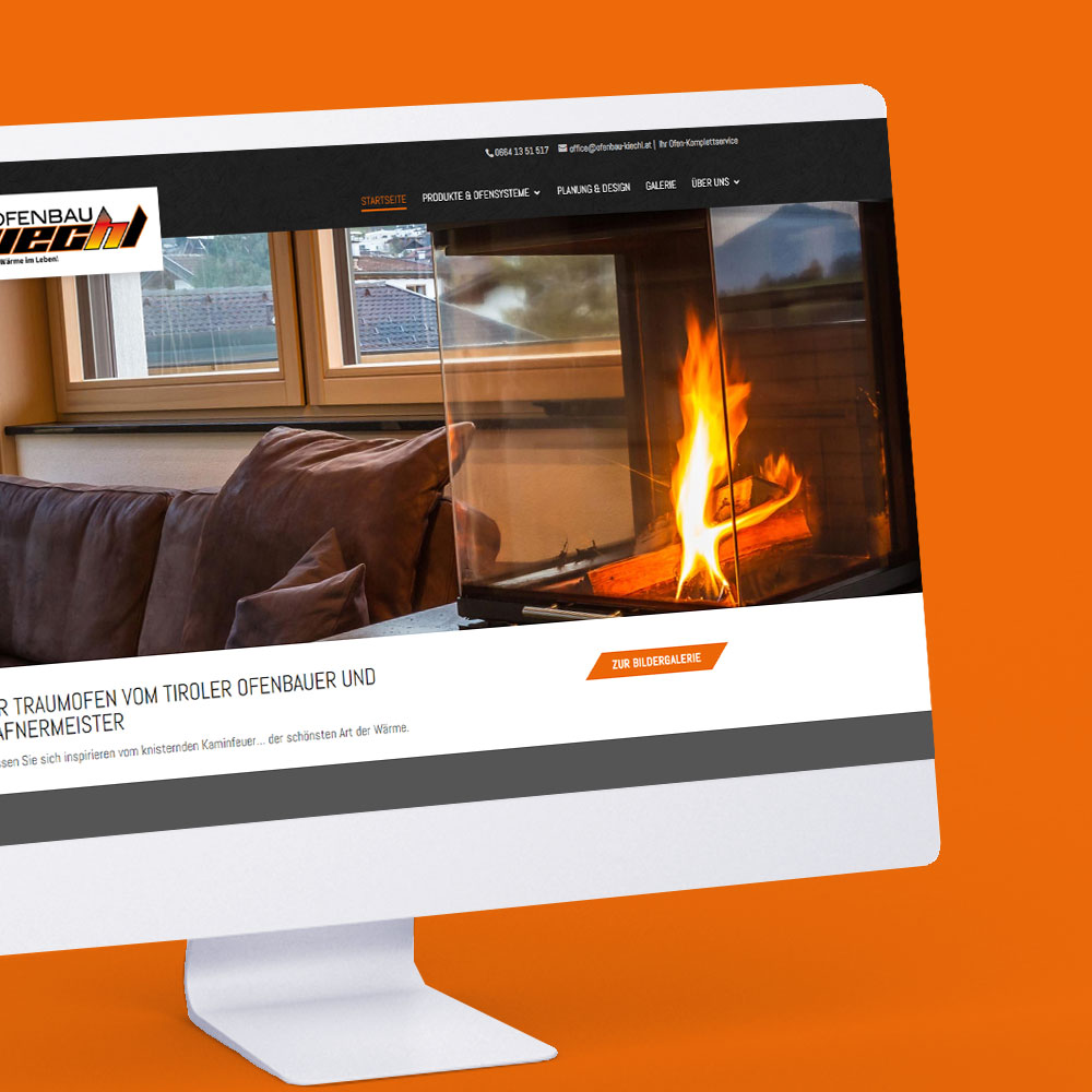 Responsive Website für Ofenbauer