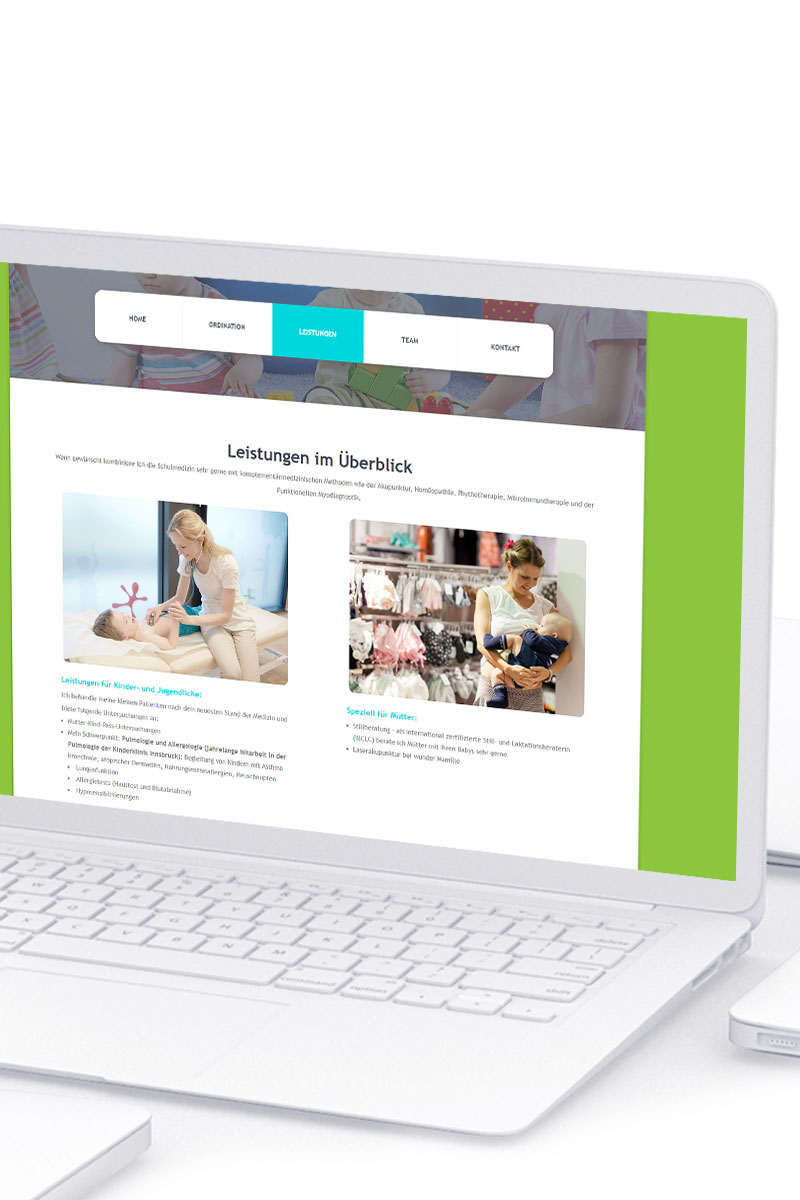 Responsive Website für Kinderärztin