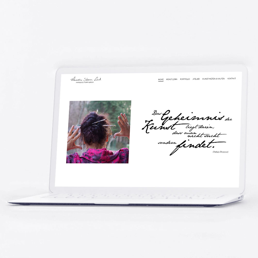 Website für Künstlerin